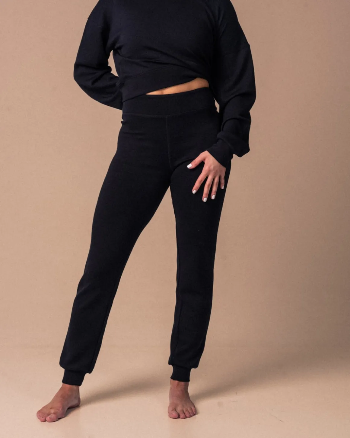 Studio Modal Pants Black