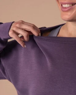Studio Modal Sweater Lilac Plum