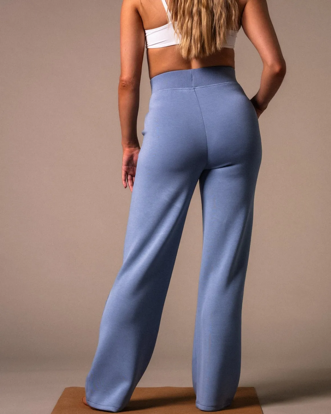 Studio Modal Wide Pants Blue Winward