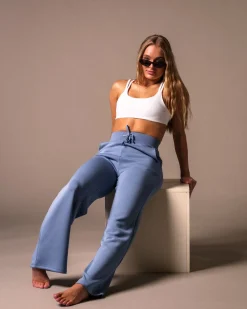 Studio Modal Wide Pants Blue Winward