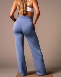 Studio Modal Wide Pants Blue Winward