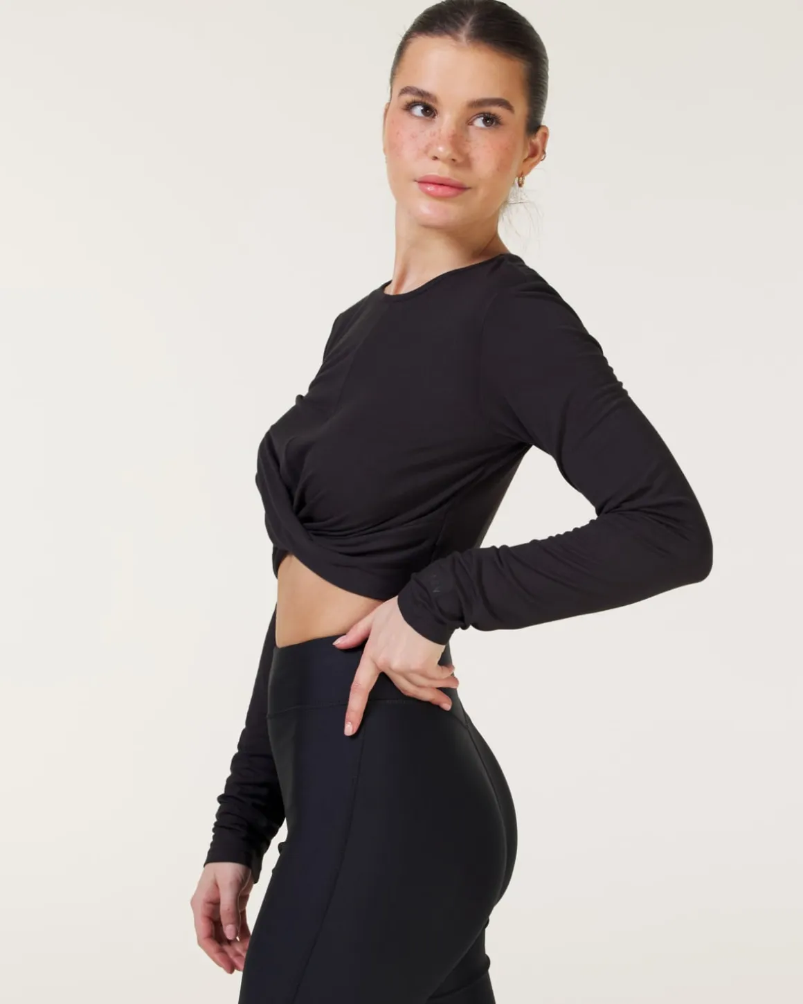 Studio Twist Long Sleeve Black