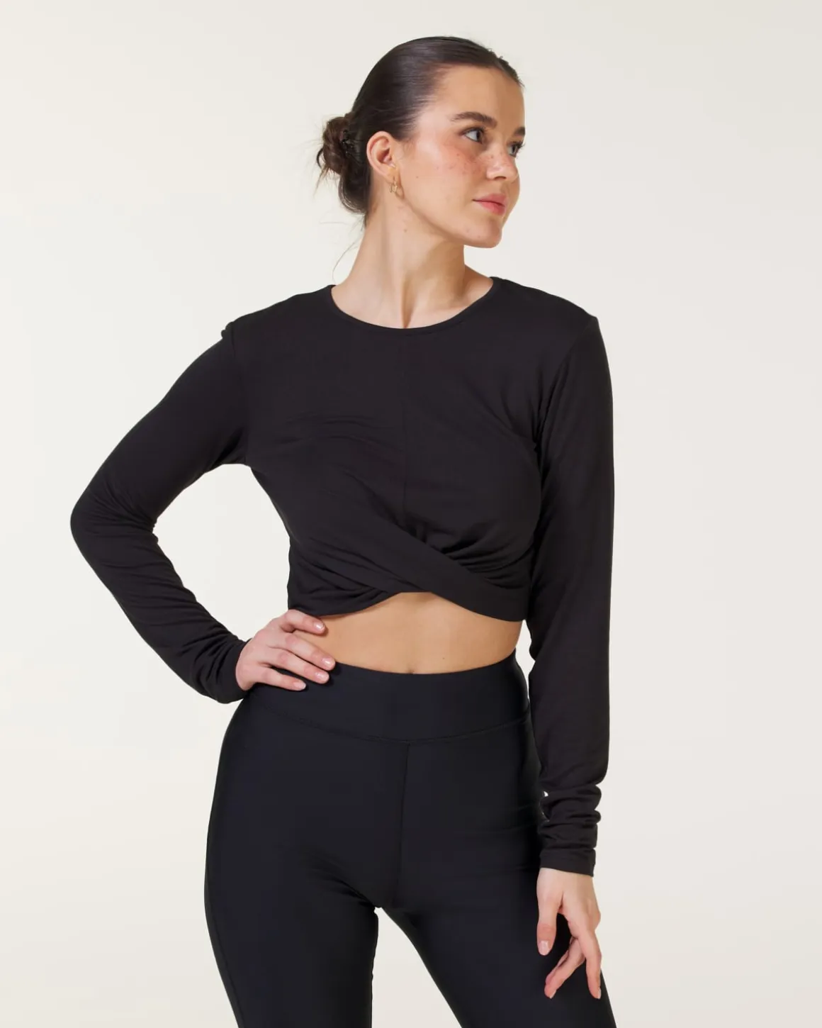 Studio Twist Long Sleeve Black