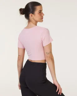 Studio Twist Tee Pink Silver