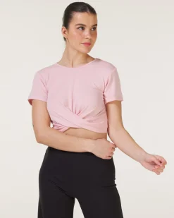 Studio Twist Tee Pink Silver