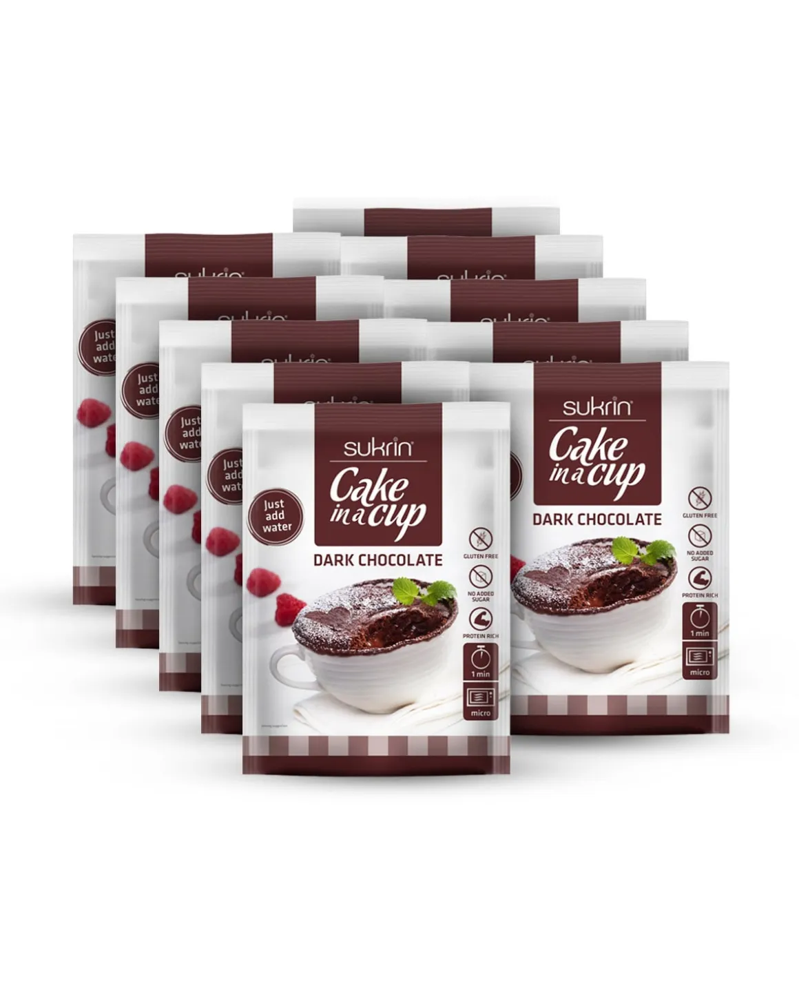 Sukrin Cake In A Cup Dark Chocolate 10x75g