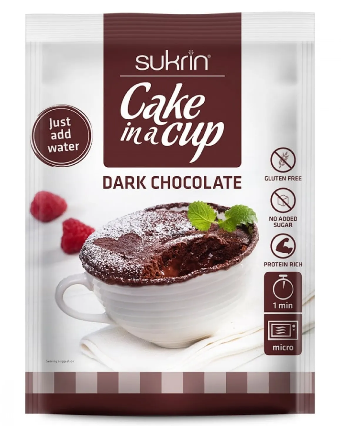 Sukrin Cake In A Cup Dark Chocolate 10x75g