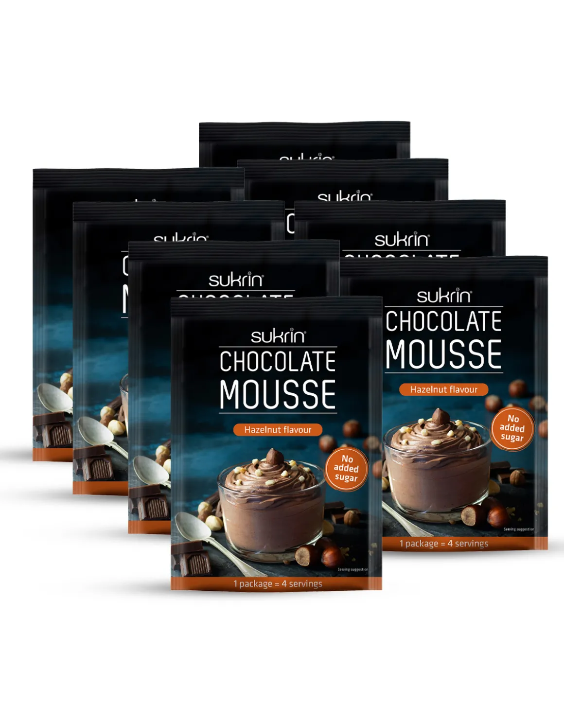 Sukrin Sukkerfri Hazelnut Mousse 8x83g