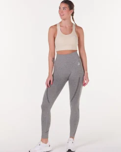 Sustainable Habits Tights Green Dusty Marl