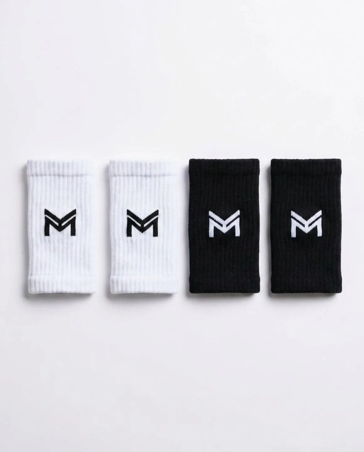 Sweat Bands 2-Pack White + 2-Pack Black