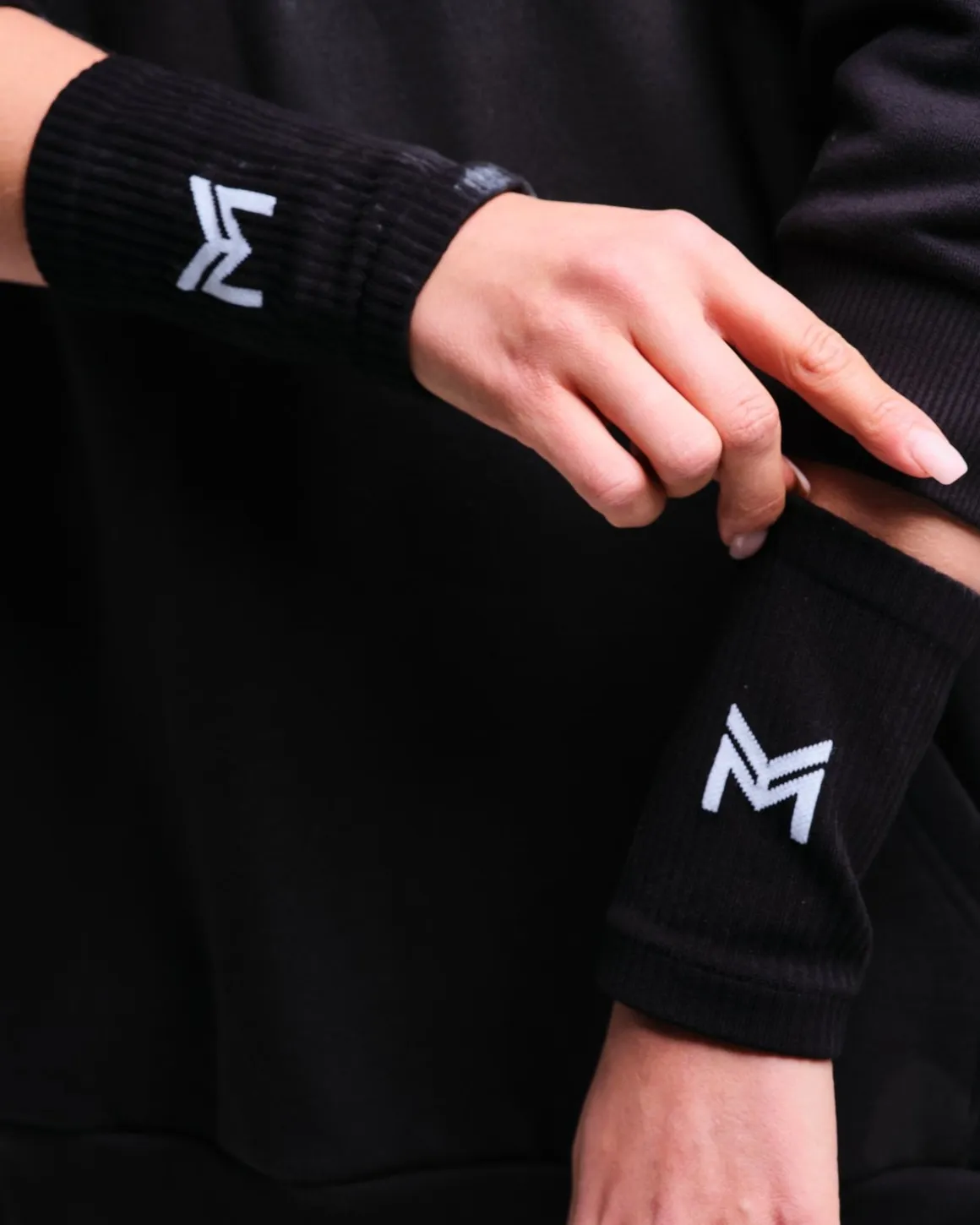 Sweat Bands 2-Pack White + 2-Pack Black