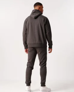 Sweat Hoodie + Core Sweatpants Dark Grey Melange SET