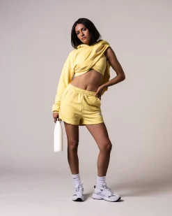 Sweat Shorts Loopback Yellow Lemon