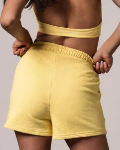 Sweat Shorts Loopback Yellow Lemon