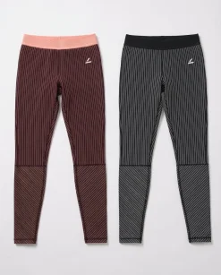 Swift Tech Rib Tights Peach+Black 2-PACK