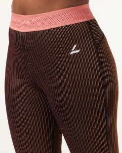Swift Tech Rib Tights Peach+Black 2-PACK
