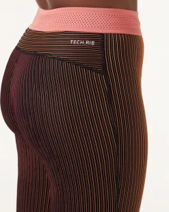 Swift Tech Rib Tights Peach+Black 2-PACK