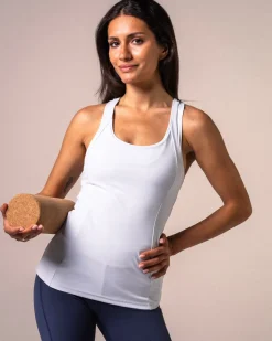Tank Top with build in bra Skyride Blue
