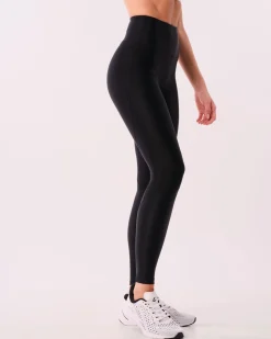 Tech Comp Tights Black Reflective