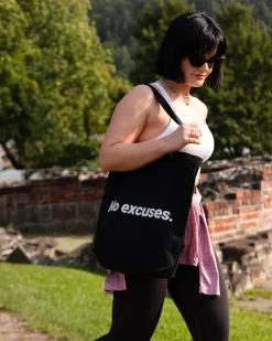 Tights.no No Excuses Tote Black – One Size