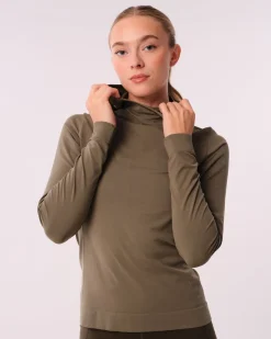 Trail Seamless Running Hood Dusty Olive