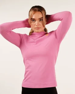 Trail Seamless Running Hood Pink Punch