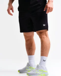 T-Shirt M + Jersey Shorts M Black SET
