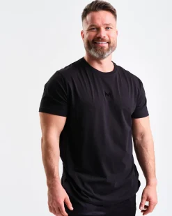 T-Shirt M + Jersey Shorts M Black SET