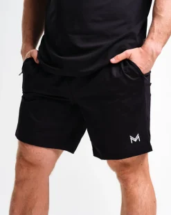 T-Shirt M + Jersey Shorts M Black SET