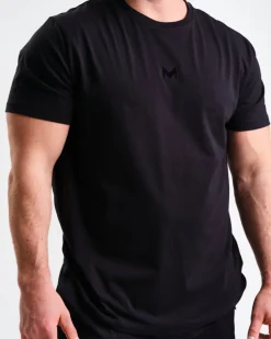 T-Shirt M + Jersey Shorts M Black SET