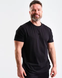 T-Shirt M + Jersey Shorts M Black SET