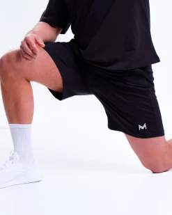 T-Shirt M + Jersey Shorts M Black SET