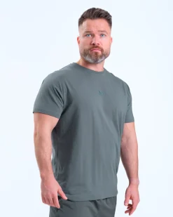 T-Shirt M + Woven Shorts M Urban Green SET