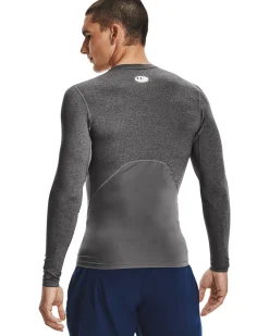 UA HG Armour Comp LS Carbon Heather