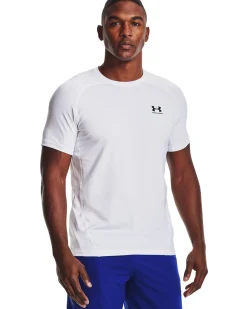 UA HG Armour Fitted SS White