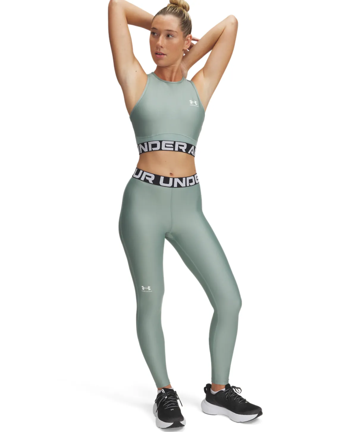 UA HG Legging Silica Green
