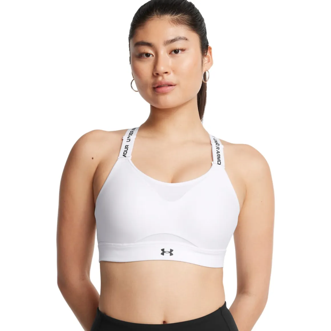 UA Infinity High 2.0 Bra White