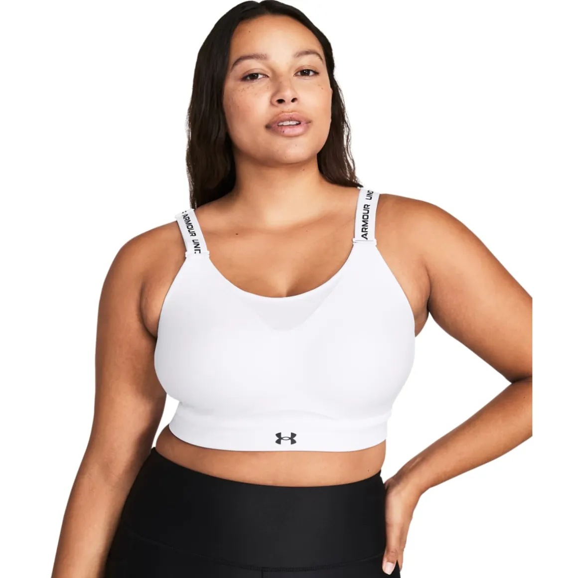 UA Infinity High 2.0 Bra White