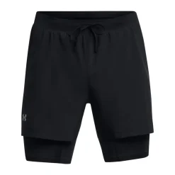UA Launch 5″ 2-in-1 Shorts Black