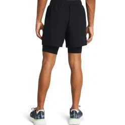 UA Launch 5″ 2-in-1 Shorts Black