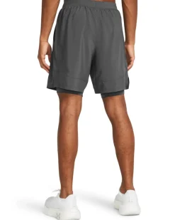 UA Launch 7″ 2-in-1 Shorts Castlerock