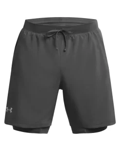 UA Launch 7″ 2-in-1 Shorts Castlerock