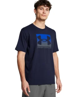 UA M Boxed Sports SS Black/Blue 2-PACK