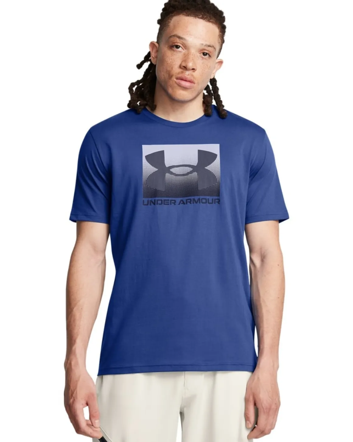 UA M Boxed Sports SS Grey/Blue 2-PACK