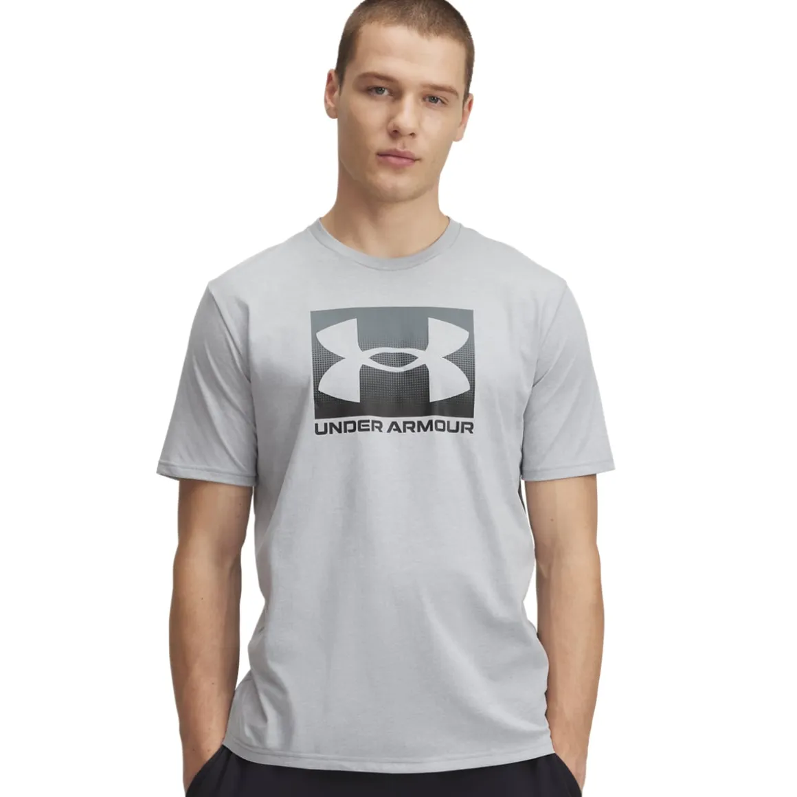 UA M Boxed Sports SS Grey/Blue 2-PACK