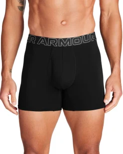 UA Performance Cotton 6″ 3-pack Black