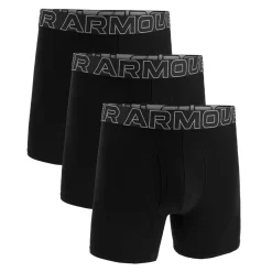 UA Performance Cotton 6″ 3-pack Black