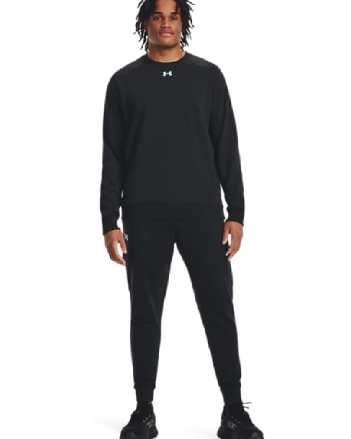 UA Rival Fleece Crew Black