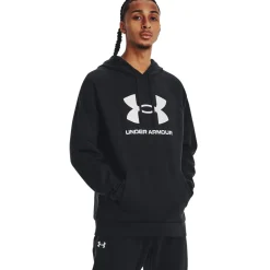 UA Rival Fleece Crew Black/Grey 2-PACK