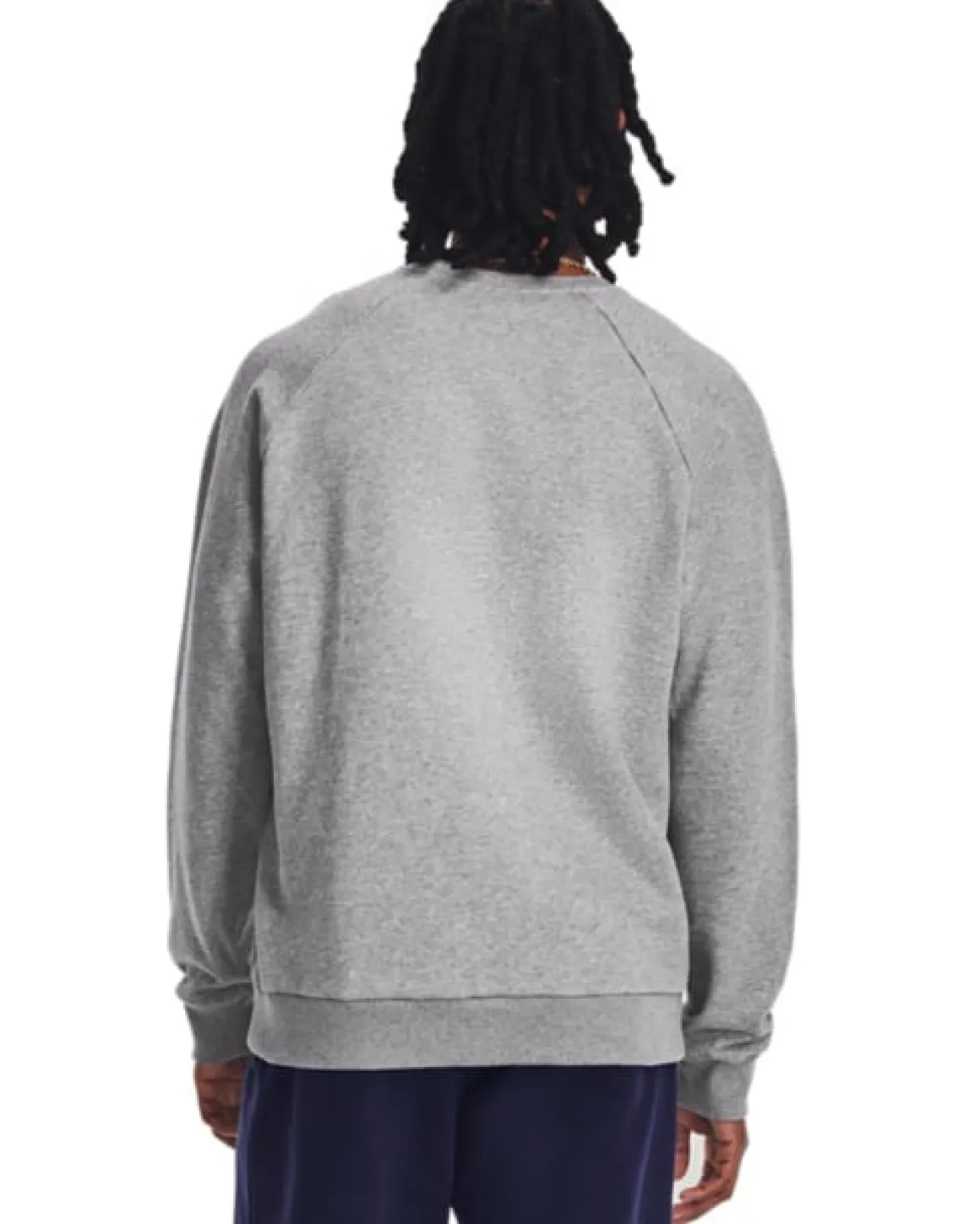 UA Rival Fleece Crew Castlerock Light Heather
